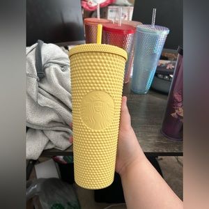 *SOLD* Starbucks Taiwan Butter Yellow Studded Venti - NWT